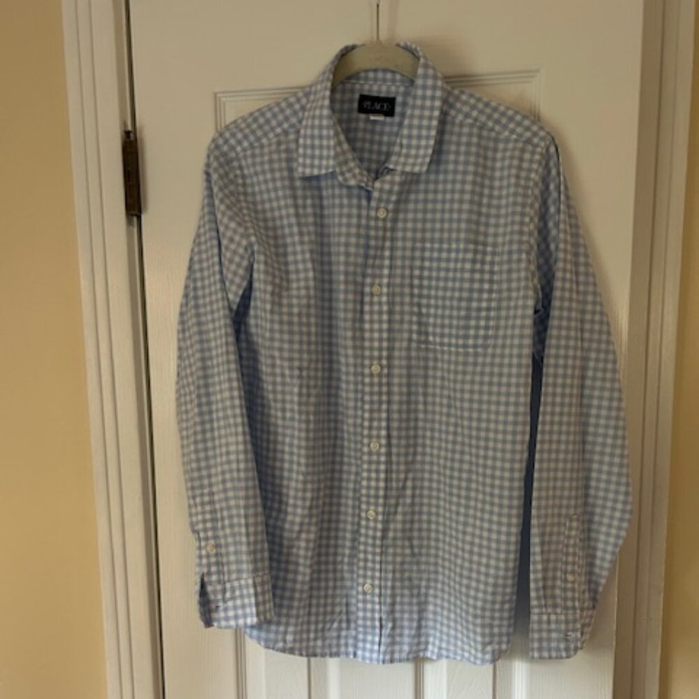 2 Boys Long-sleeve Shirts - size 16